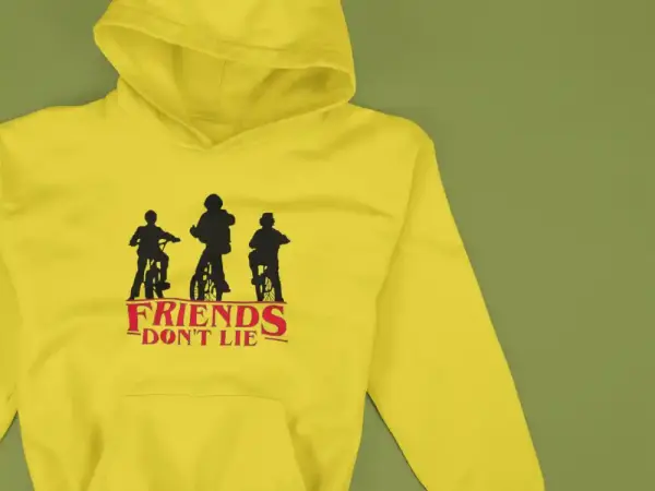 Friends Don't Lie Hoodie Mustard