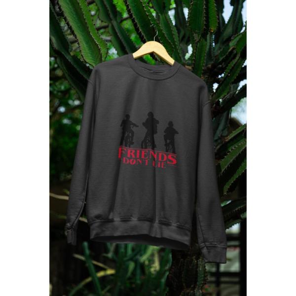 Friends Don't Lie Sweatshirt Black