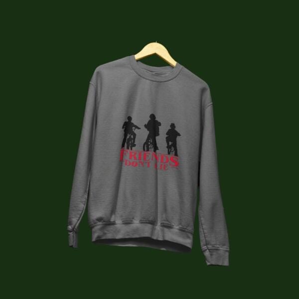 Friends Don't Lie Sweatshirt Grey