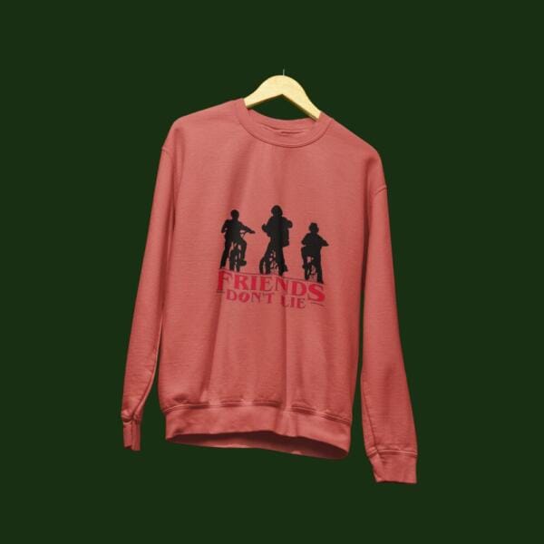 Friends Don't Lie Sweatshirt Medium Red