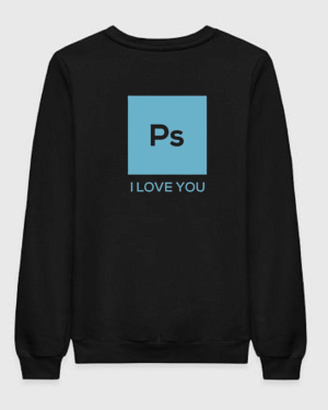 Graphic Designer I Love You Sweatshirt