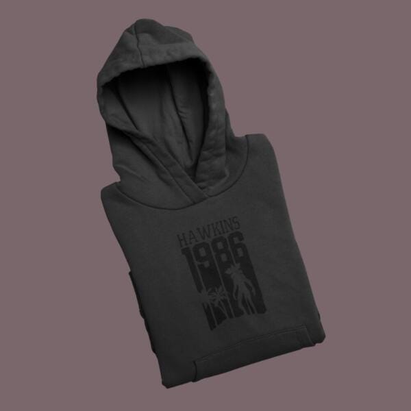 Hawkins 1986 Hoodie Black