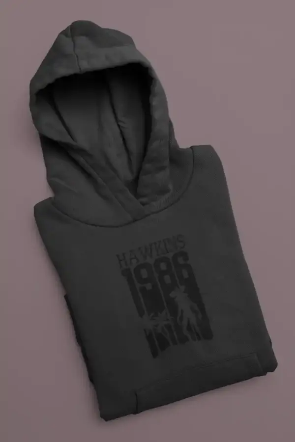 Hawkins 1986 Hoodie Black