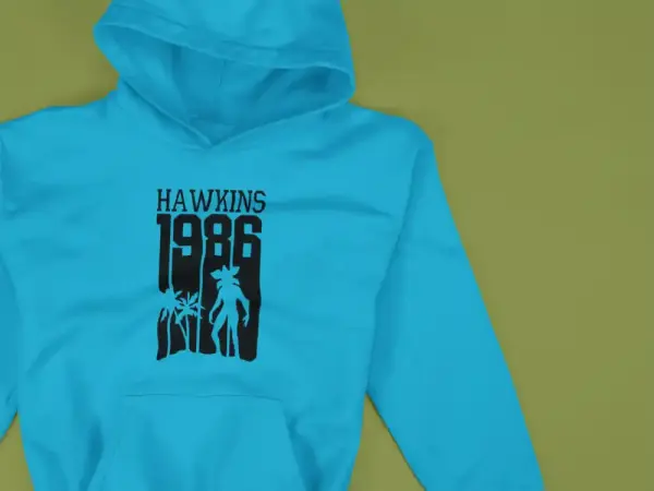 Hawkins 1986 Hoodie Blue