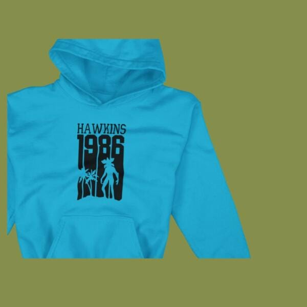 Hawkins 1986 Hoodie Blue