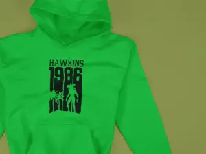 Hawkins 1986 Hoodie Green