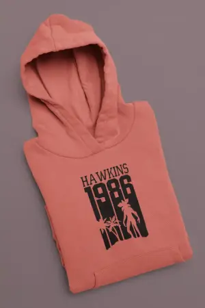 Hawkins 1986 Hoodie Medium Red