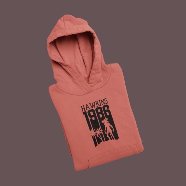 Hawkins 1986 Hoodie Medium Red