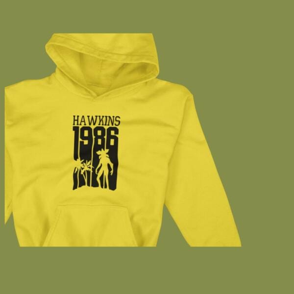 Hawkins 1986 Hoodie Mustard