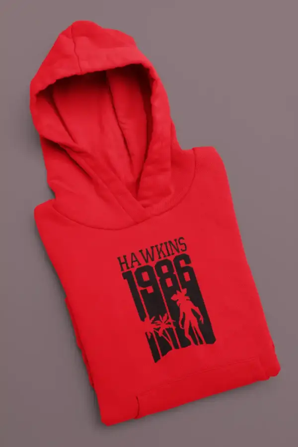 Hawkins 1986 Hoodie Red