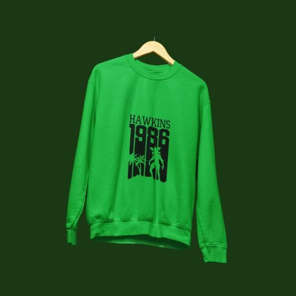 Hawkins 1986 Sweatshirt Green