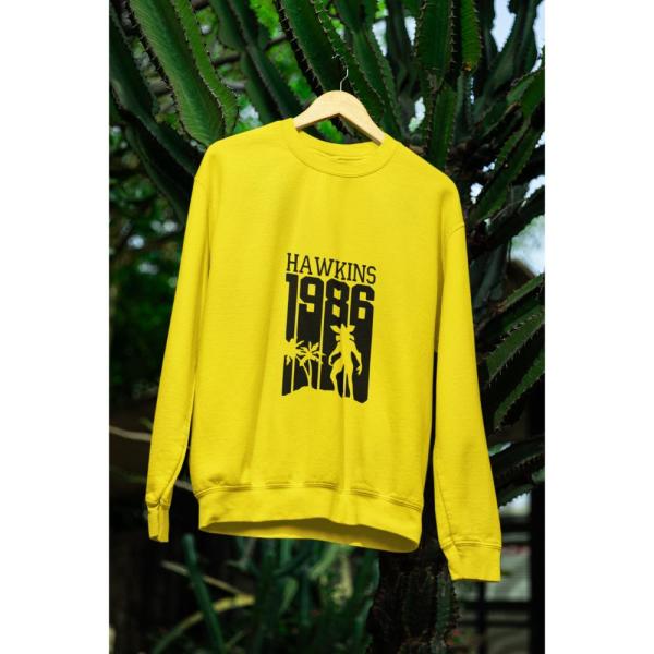 Hawkins 1986 Sweatshirt Mustard