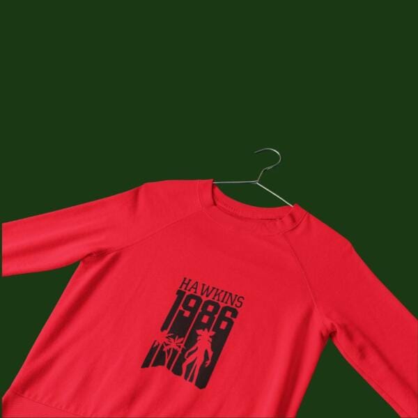 Hawkins 1986 Sweatshirt Red
