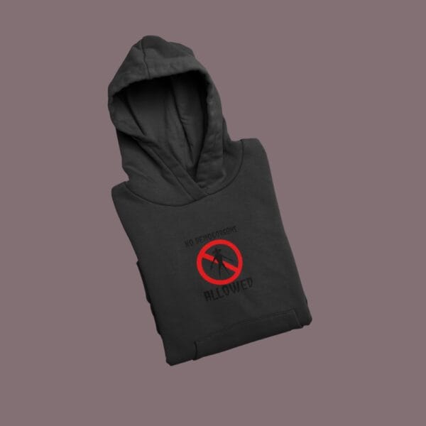 No Demogorgans Allowed Hoodie Black
