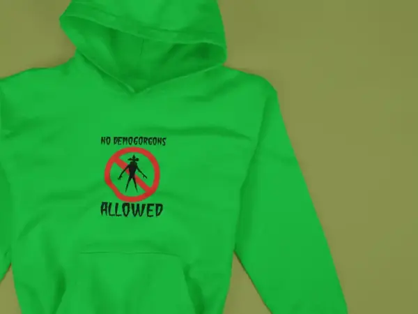 No Demogorgans Allowed Hoodie Green
