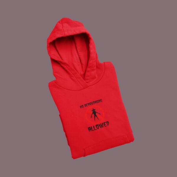 No Demogorgans Allowed Hoodie Red