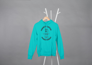 Powered By Caffeine Crushed By Deadlines Hoodie Blue