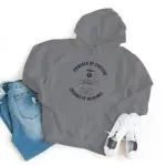 Powered By Caffeine Crushed By Deadlines Hoodie Grey