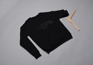 Rise and grind,more like rise and sigh Sweatshirt black