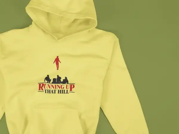 Running Up That Hill Hoodie Beige