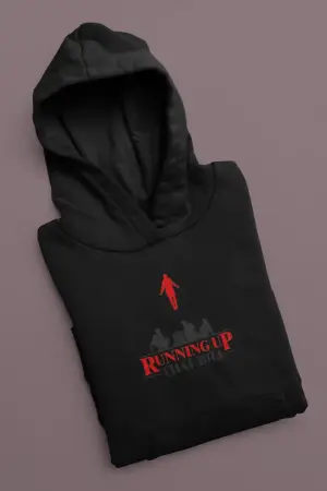 Running Up That Hill Hoodie Black