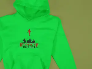 Running Up That Hill Hoodie Green