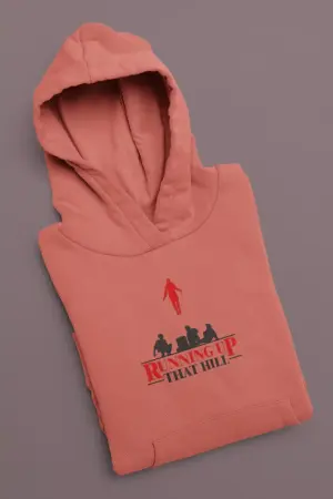 Running Up That Hill Hoodie Medium Red