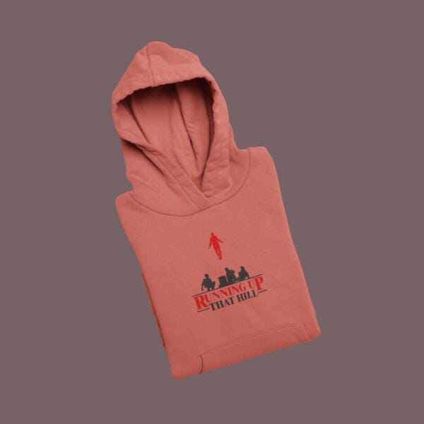 Running Up That Hill Hoodie Medium Red