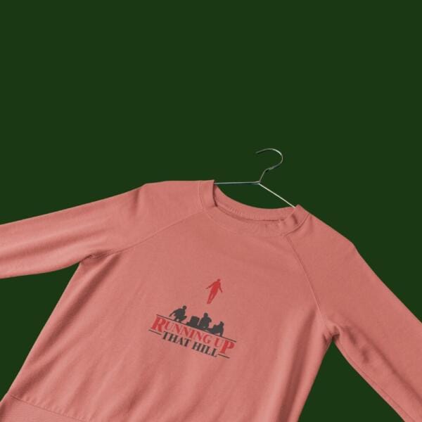 Running Up That Hill Sweatshirt Medium Red