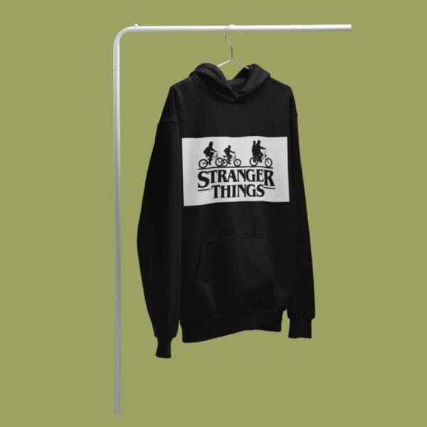 Stranger Things Hoodie Black
