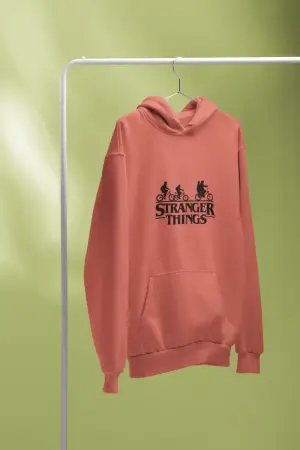 Stranger Things Hoodie Medium Red