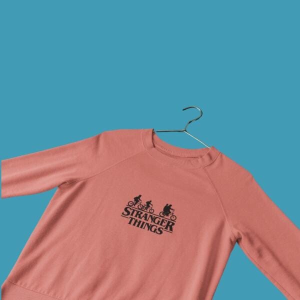 Stranger Things Sweatshirt Medium Red