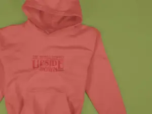 The World Turned Upside Down Hoodie Medium Red