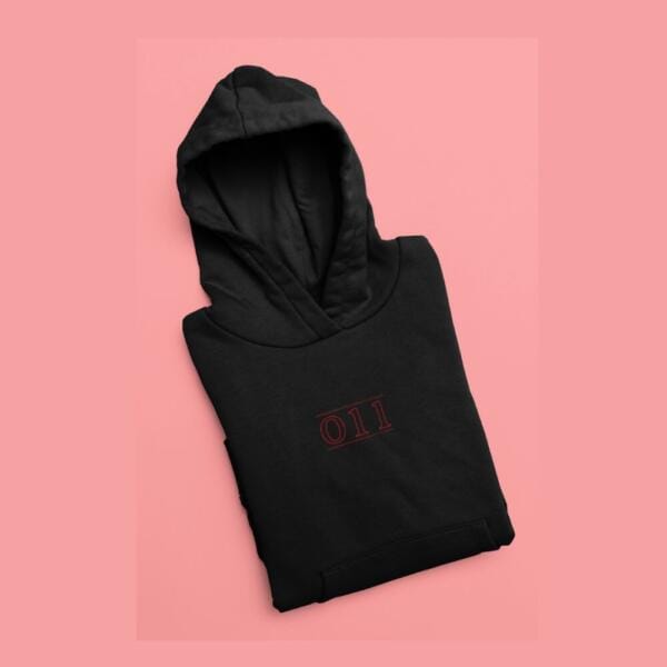 Zero One One Hoodie Black