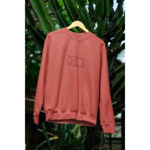 Zero One One Sweatshirt Medium Red (1)