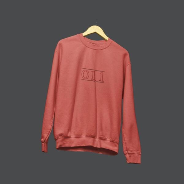 Zero One One Sweatshirt Medium Red