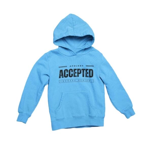 Apology Accepted Access Denied Hoodie Blue