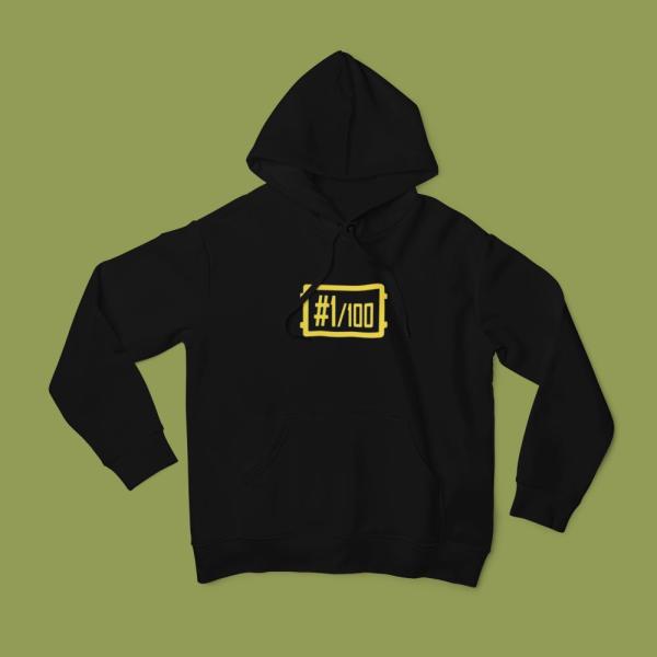1 Out Of 100 Hoodie Black