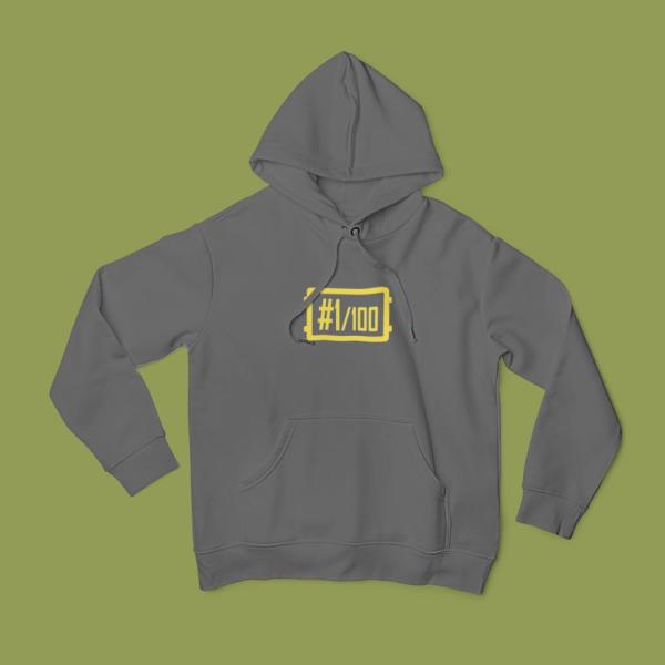 1 Out Of 100 Hoodie Grey