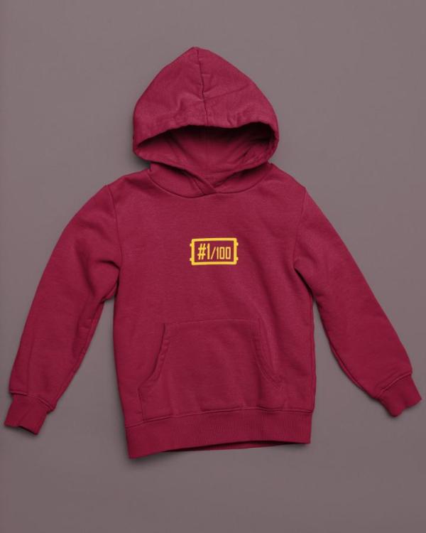1 Out Of 100 Hoodie Maroon (1)
