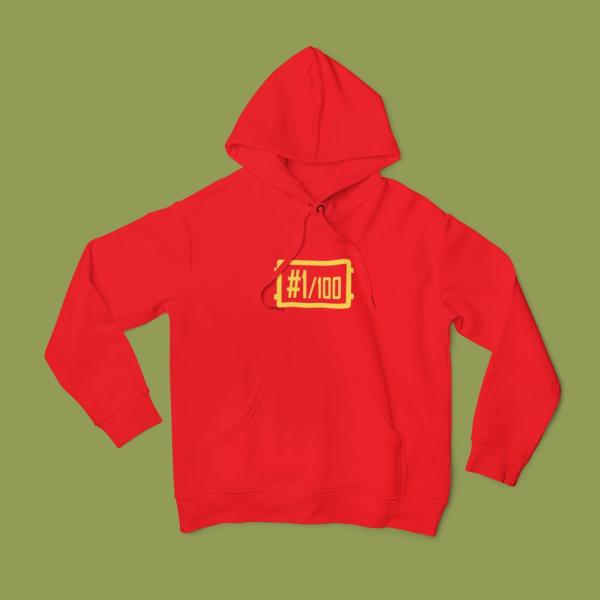 1 Out Of 100 Hoodie Red