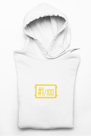 1 Out Of 100 Hoodie White