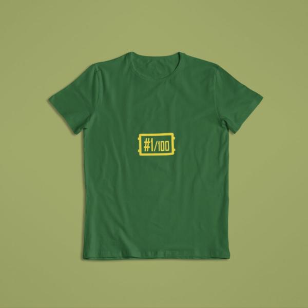1 Out Of 100 T-shirt Bottle Green