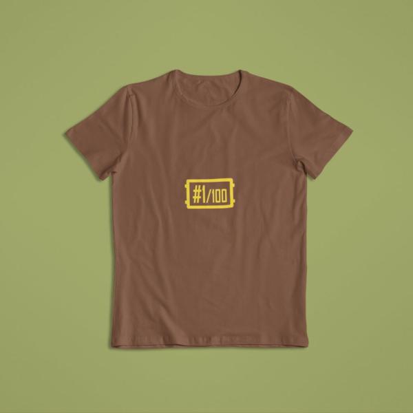 1 Out Of 100 T-shirt Brown