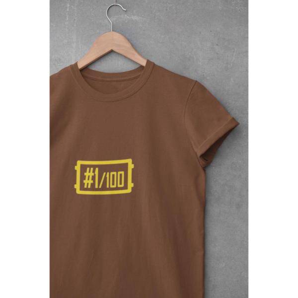 1 Out Of 100 T-shirt Brown