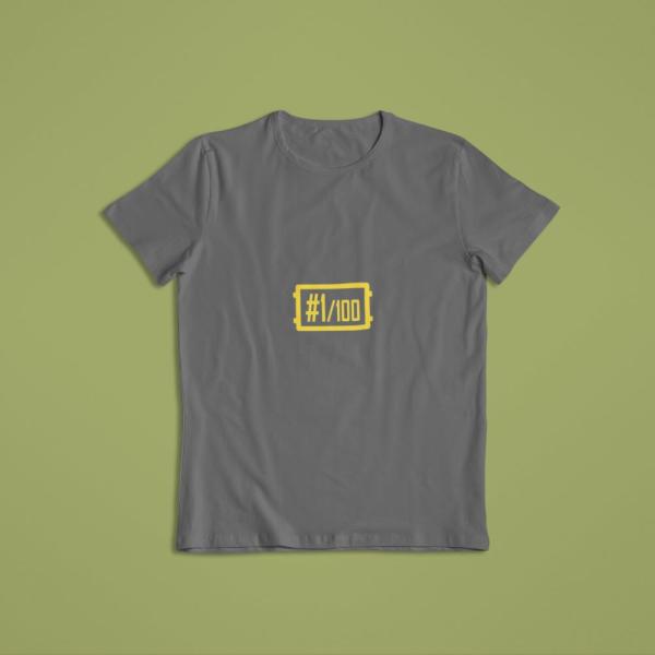 1 Out Of 100 T-shirt Grey