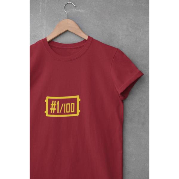 1 Out Of 100 T-shirt Maroon