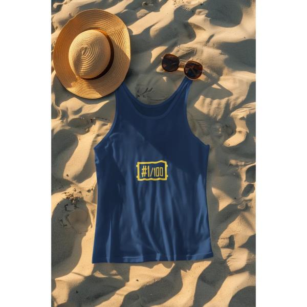 1 Out Of 100 Tank Top Navy Blue