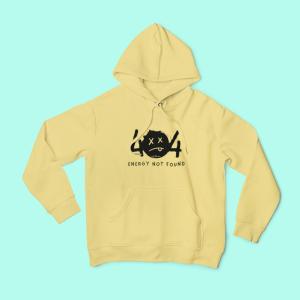 404 Energy Not Found Hoodie Beige