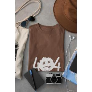 404 Energy Not Found T-shirt Brown